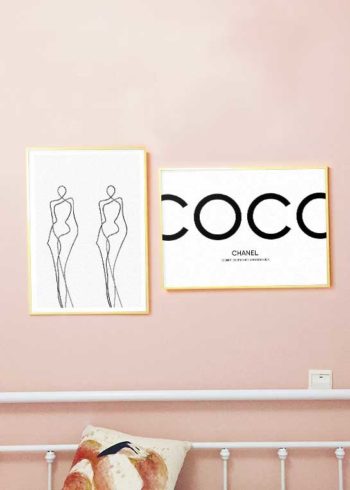 CURVES & COCO CHANEL I AM FASHION POSTERS