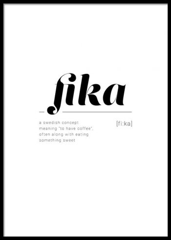 FIKA DEFINITION POSTER