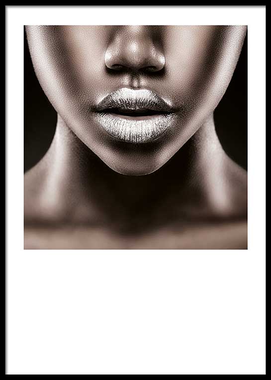 SILVER LIPS POSTER