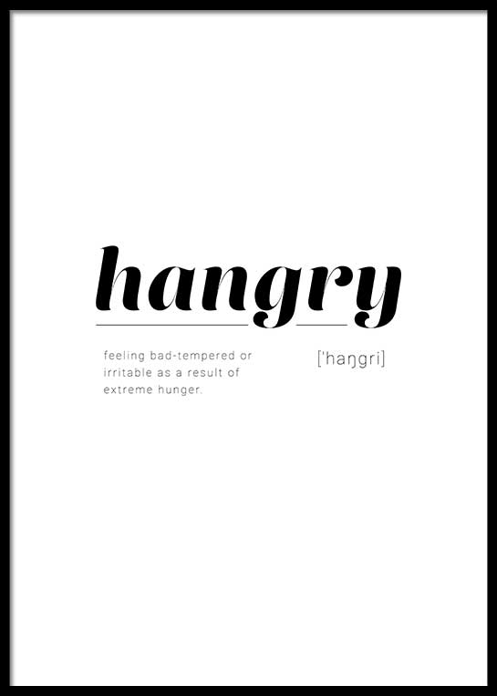 hangry-definition-poster-postersprints