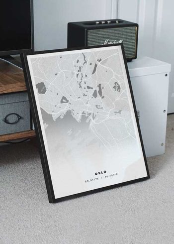 OSLO CITY MAP POSTER