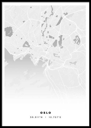 OSLO CITY MAP POSTER